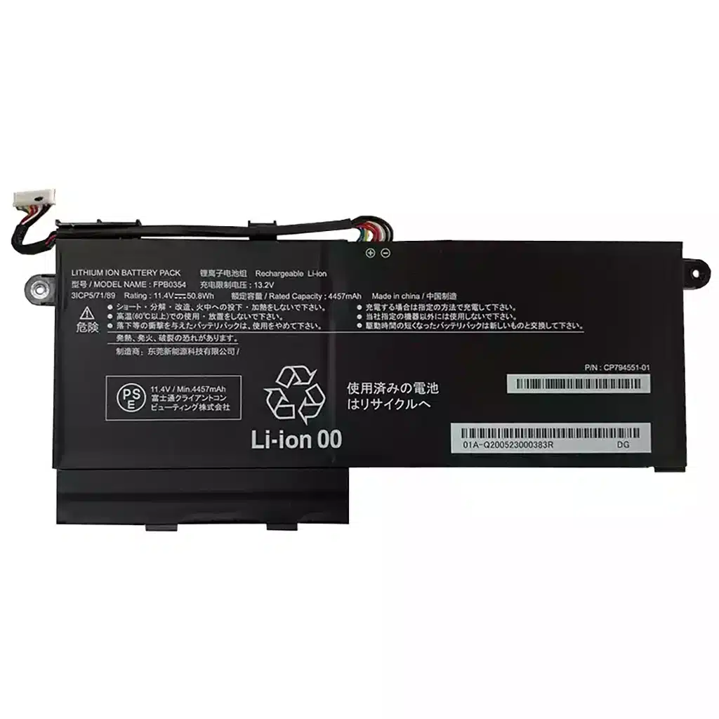 高品質富士通 Lifebook TH90/F3 WT1/F3 バッテリー 交換用内蔵