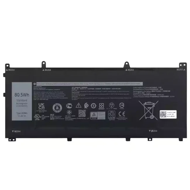 新品 Dell Alienware X14 R1 R2 バッテリー 80.5Wh VG661